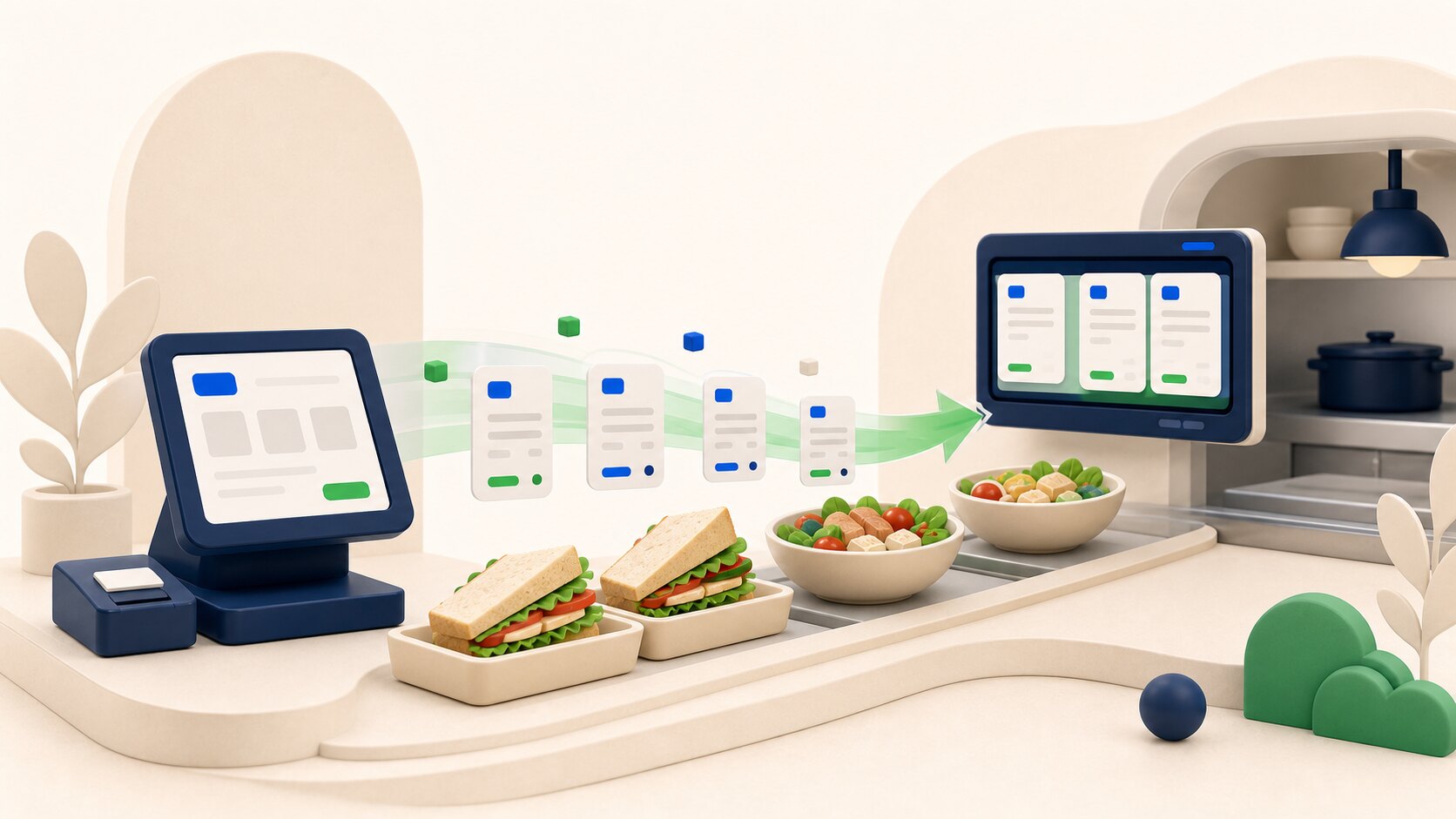 Caisse pour snacking