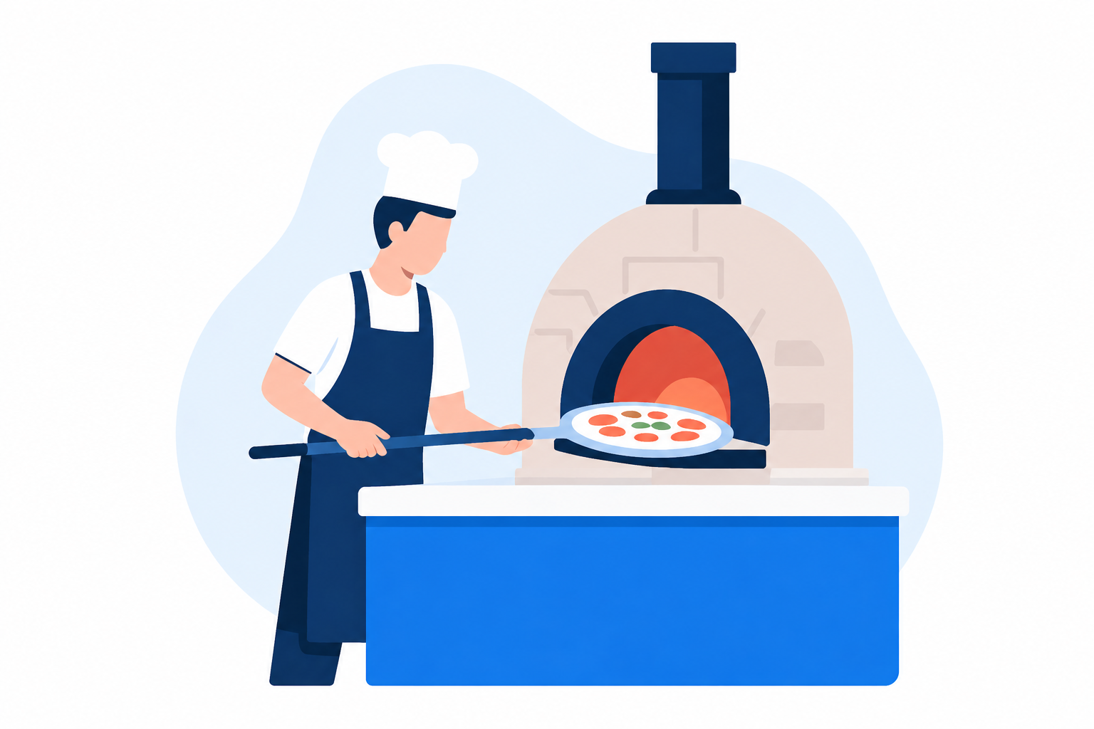 Caisse pour pizzeria