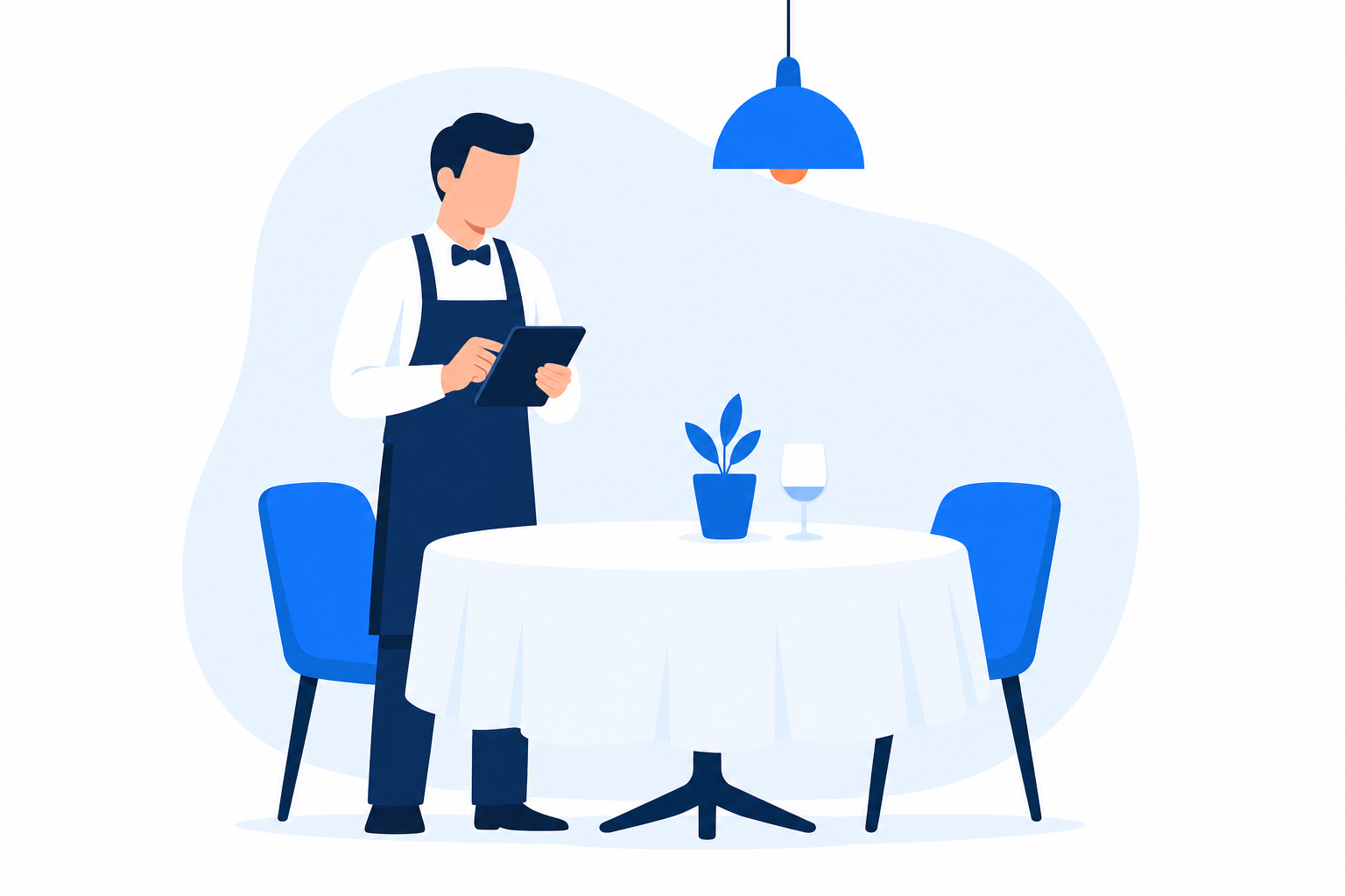 Illustration restaurant HubCaisse